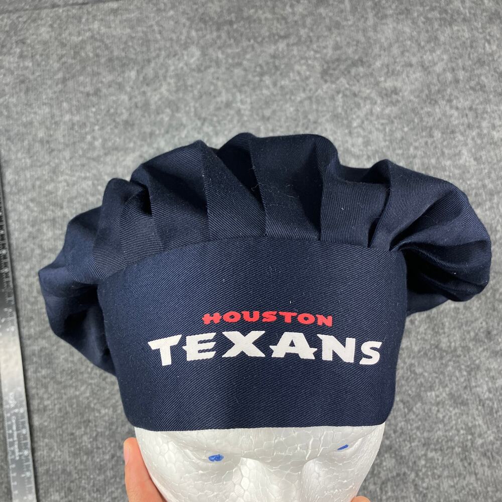 NFL Chef Hat Unisex OSFA Navy Blue Houston Texans Embroidered Logo Adjustable